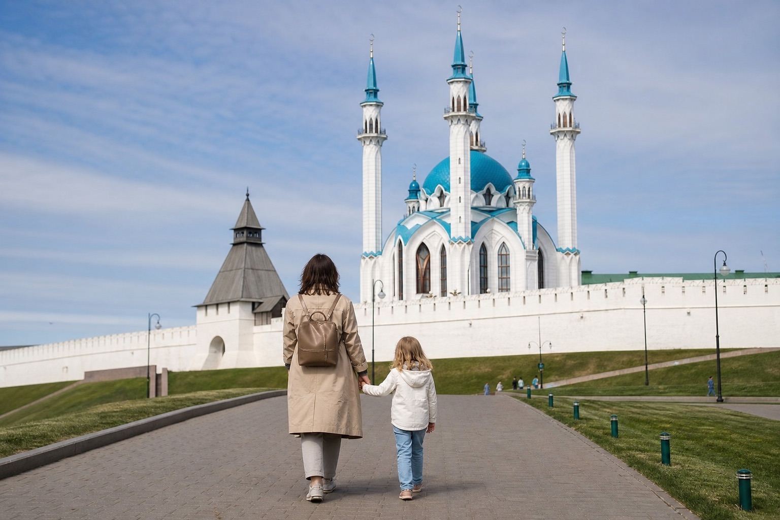 Казанский кремль с детьми