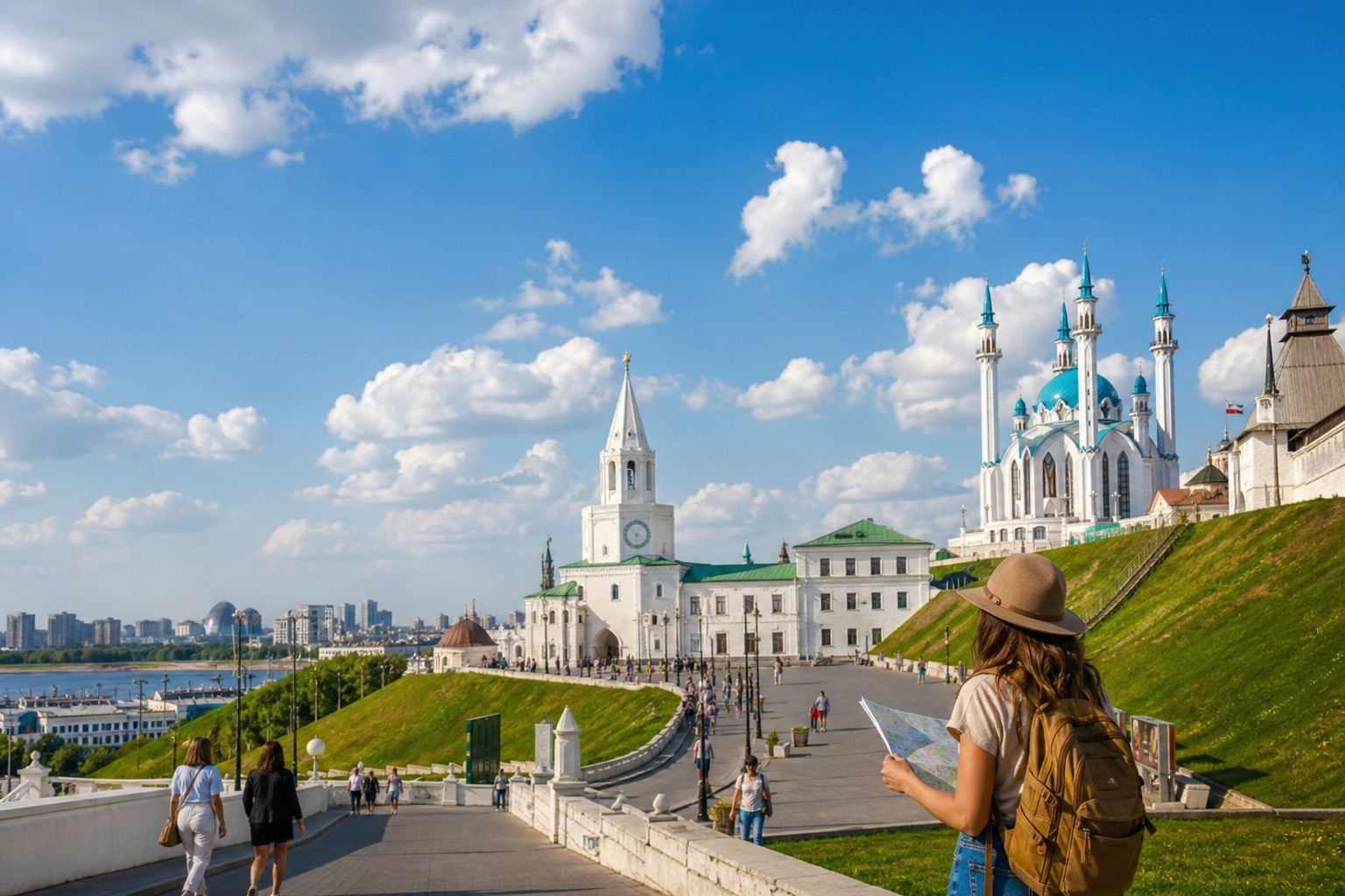 Казанский кремль и центр города