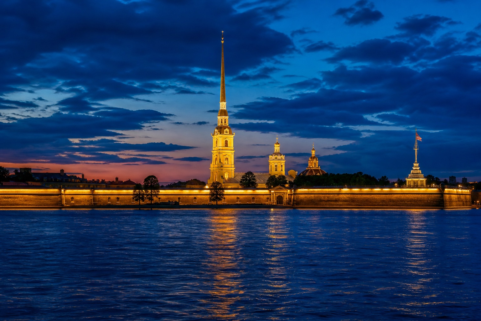 Петропавловская крепость над Невой