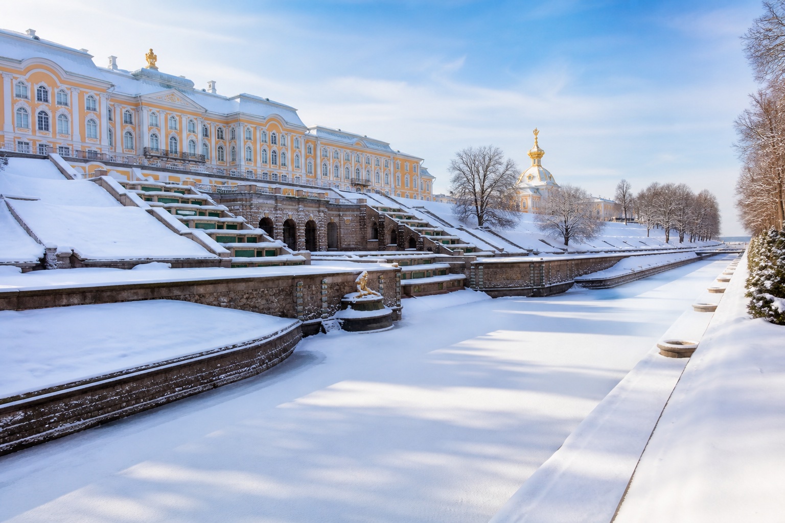 Петергоф зимой