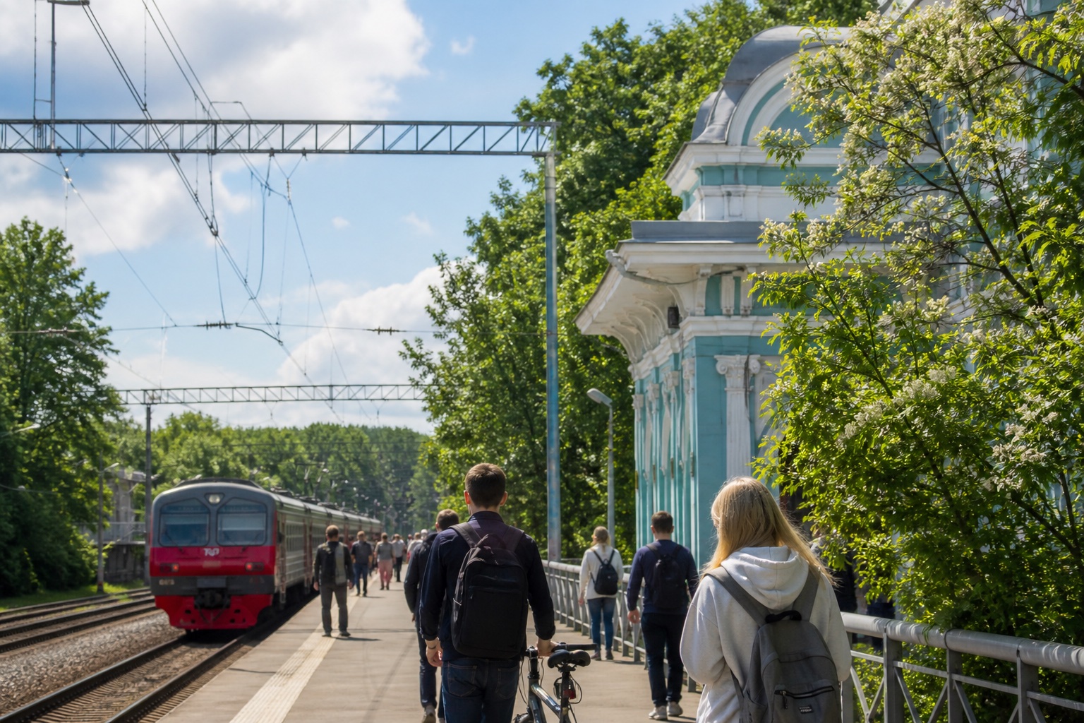 Дорога в Пушкин из Петербурга